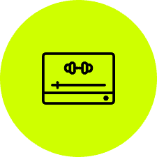 Entrenamiento personalizado online Fondo Verde